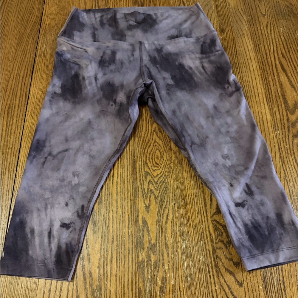 NOBULL Women's Purple Tie Dye High Rise Leggings Size L